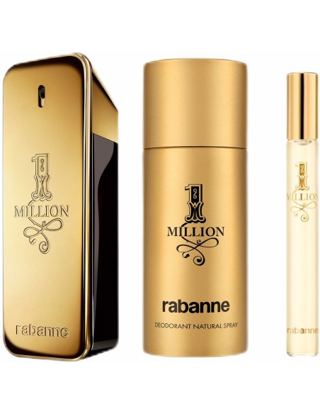Men's Perfume Set Paco Rabanne 1 Million 3 Pieces