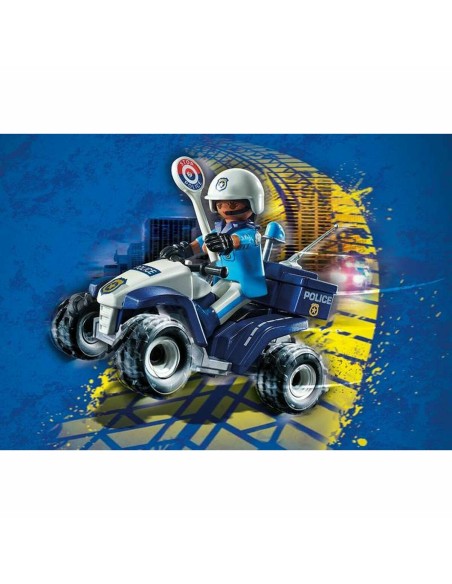 Vehicle Playset Playmobil Speed Quad City Action 71092 Police Officer (21 pcs)