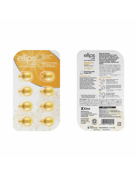 Vitamins Ellips Smooth Shiny Tablets Thermoprotective Argan Oil
