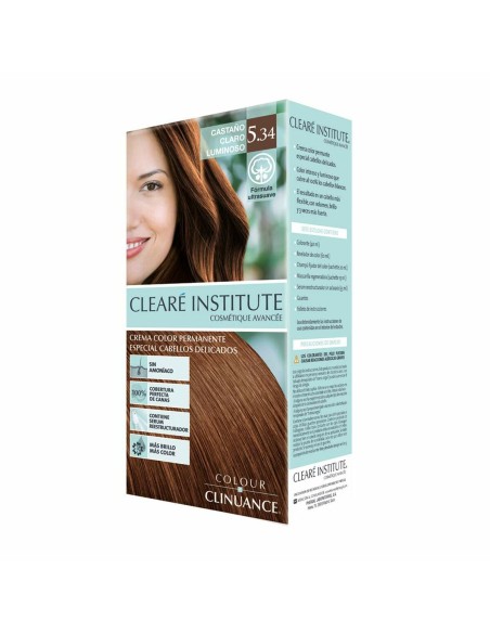 Permanent Colour Creme Clearé Institute Colour Clinuance Nº 5.34-castaño claro luminoso