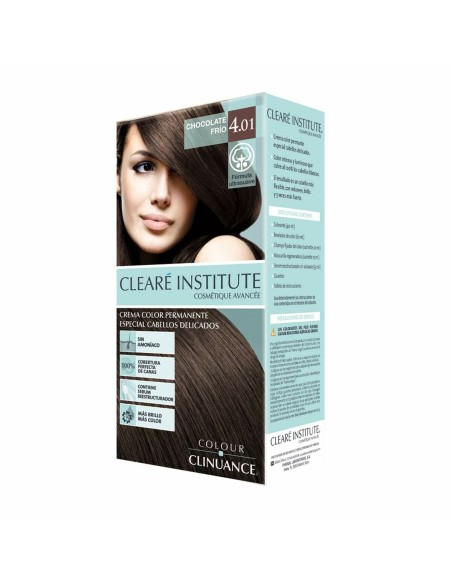 Permanent Colour Creme Clearé Institute Colour Clinuance Nº 4.01-chocolate frio