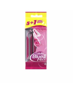 Disposable Razor Gillette Blue II Plus 6 Units
