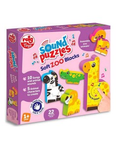 Child's Puzzle Reig Zoo Blocks 22 Pieces 2