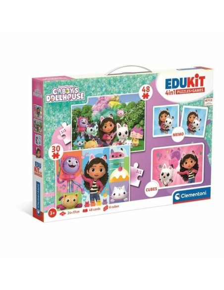 Interactive Toy for Babies Clementoni Edukit 4 en 1 Gabby y la casa mágica