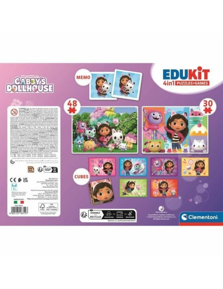 Interactive Toy for Babies Clementoni Edukit 4 en 1 Gabby y la casa mágica