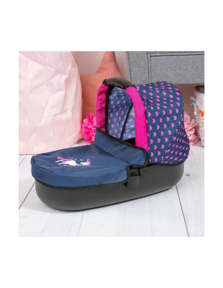 Doll Stroller Reig Stule Pram Navy Blue 63 cm