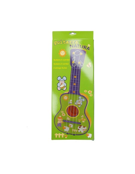 Baby Guitar Reig Purple Green 4 Cords