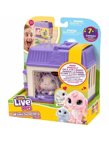 Fluffy toy Little Live Pets Mama Surprise Rabbits Pink Rose Plush Rabbit