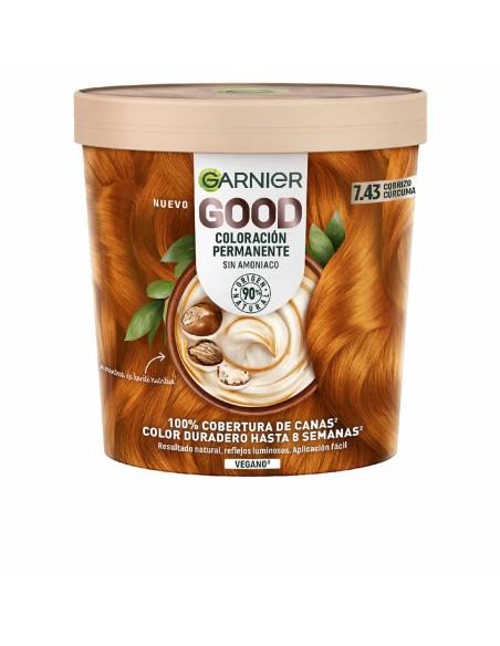 Permanent Colour Garnier Good Ammonia-free Nº 7.43 Cobrizo Cúrcuma
