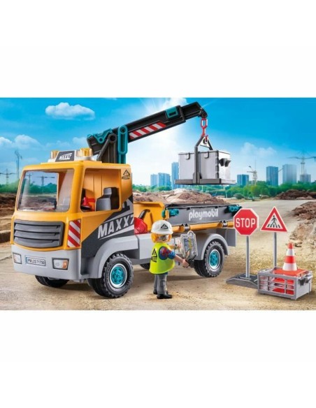 Crane Lorry Playmobil 71750 Blue