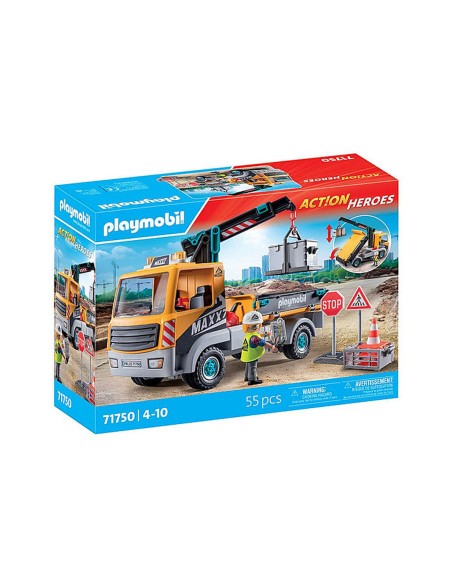 Crane Lorry Playmobil 71750 Blue