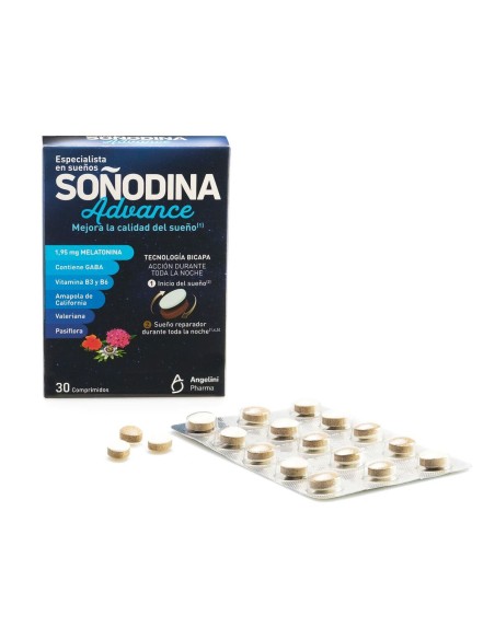 Insomnia supplement Natura Essenziale Soñodina Advance Melatonin 30 Units