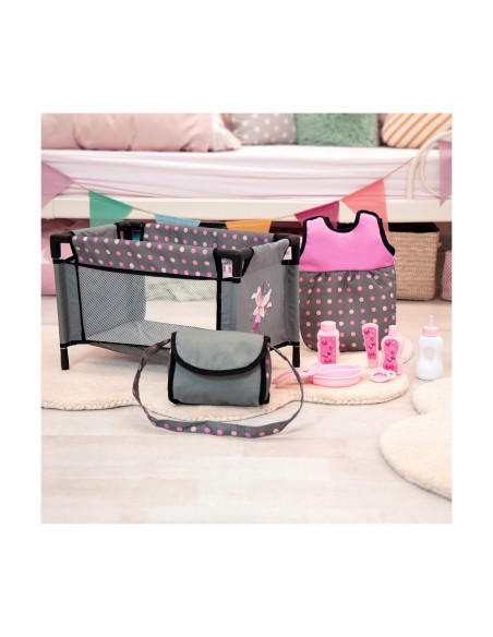 Dolls Accessories Reig 11 Pieces Grey Pink