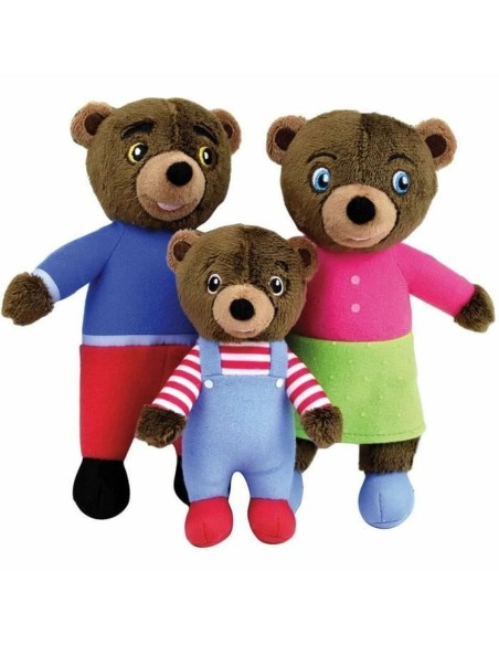 Fluffy toy Jemini Brown Plush Bear (3 Pieces)
