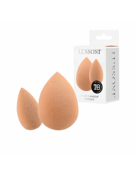 Make-up Sponge Lussoni Esponjas Lote Beige 2 Pieces (2 Units)