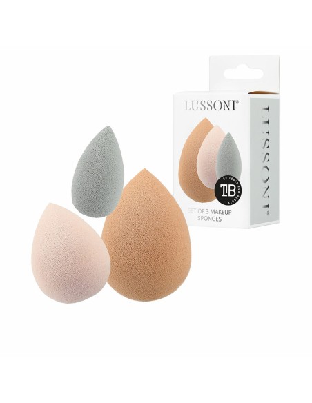 Make-up Sponge Lussoni Esponjas Lote Multicolour 3 Pieces