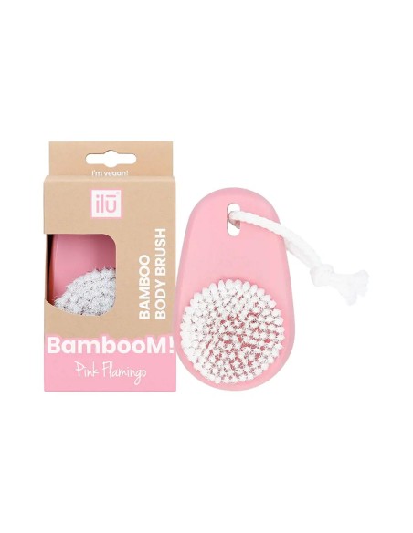 Cleansing and Exfoliating Brush Ilū BambooM! Pink