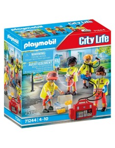 Playset Playmobil 71244 City Life Rescue Team 25 Pieces