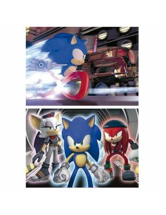 2-Puzzle Set Educa Neon Sonic 100 Pieces 2