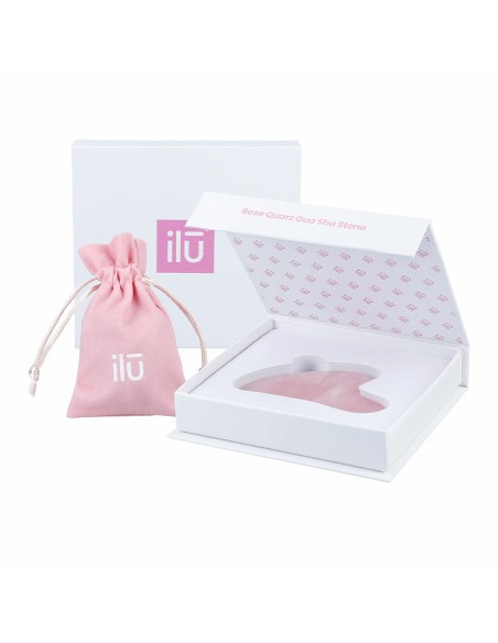 Massager Ilū Gua Sha Stone Rose Quartz Stone (1 Unit)