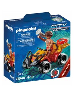 Playset Playmobil City Action Rescue Quad  18 Pieces 71040