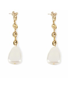Ladies' Earrings Shabama Barton Brass gold-plated Beads 7,5 cm