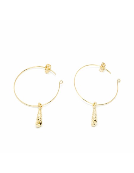 Ladies' Earrings Shabama Agulla Brass gold-plated 3,5 cm