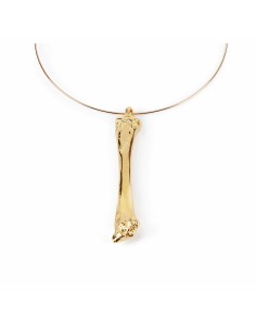 Ladies' Necklace Shabama Been Brass gold-plated Rigid 13 cm