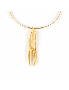 Ladies' Necklace Shabama Tuent Brass Flash gold-plated Elastic