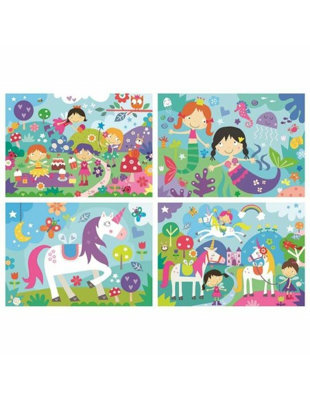 4-Puzzle Set Educa 18905 Fantasy
