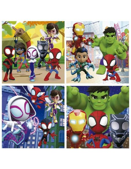 4-Puzzle Set Spidey Briefcase Progressive difficulty