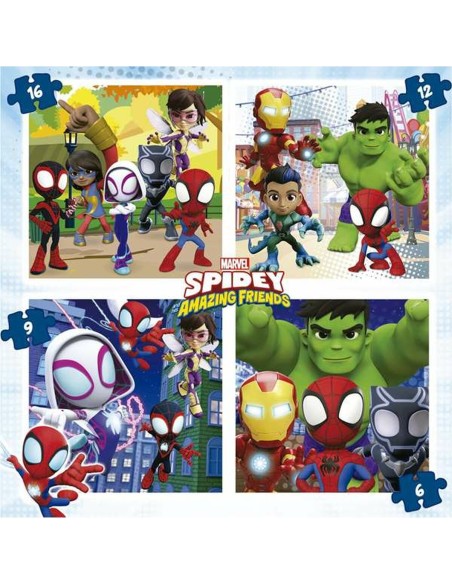 4-Puzzle Set Spidey Briefcase Progressive difficulty