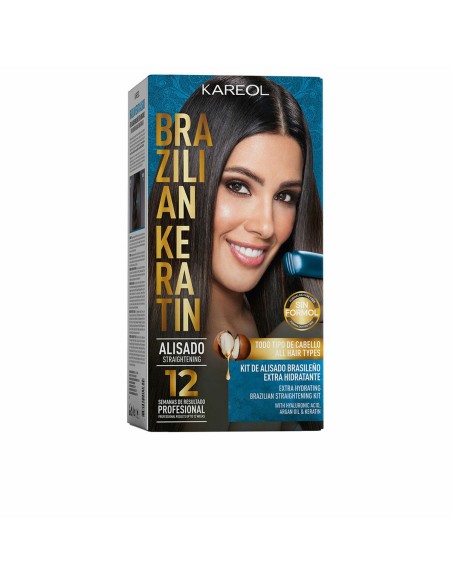 Brazilian Hair Straightener Set Kareol BRAZILIAN KERATIN Deep moisturising 6 Pieces