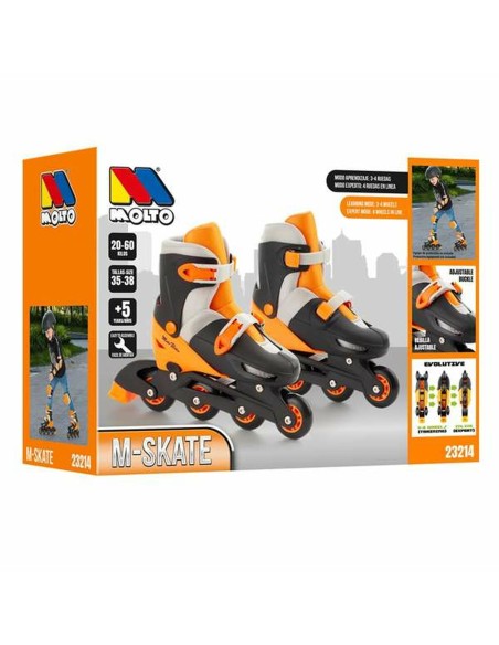 Inline Skates Moltó Orange Adjustable 35-38