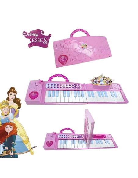 Toy piano Disney Princess Electric Foldable Pink