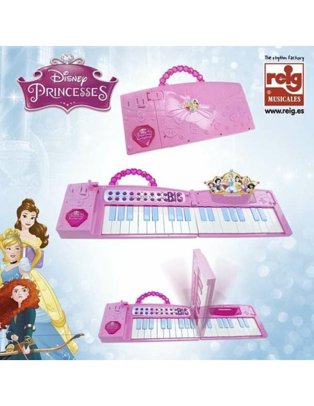 Toy piano Disney Princess Electric Foldable Pink