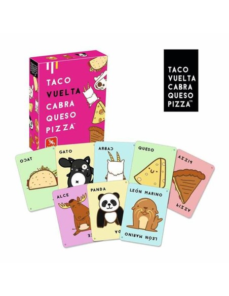 Educational Game Lúdilo Taco, Vuelta, Cabra, Queso, Pizza