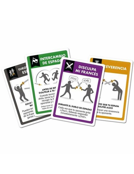 Board game Asmodee Vamos a pegarnos con espadas de mentira