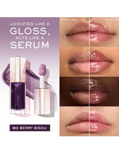 Gloss Lancôme IDÔLE MAKE-UP Purple Nº 90-Berry Bisou 9 ml 2