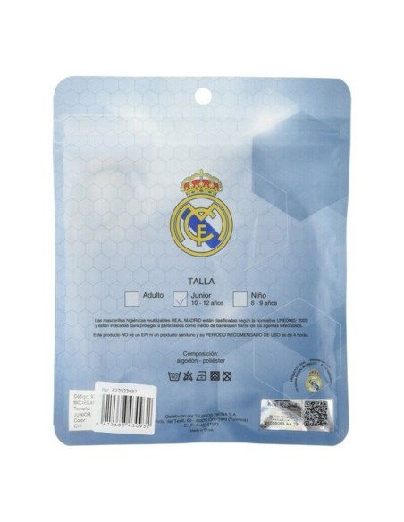 Hygienic Reusable Fabric Mask Real Madrid C.F. Blue