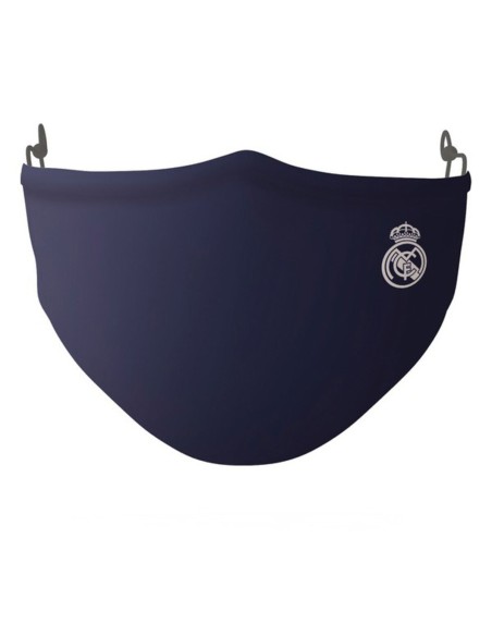 Hygienic Reusable Fabric Mask Real Madrid C.F. Adult Blue