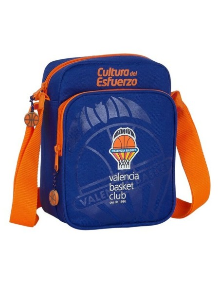 Shoulder Bag Valencia Basket Blue Orange (16 x 22 x 6 cm)