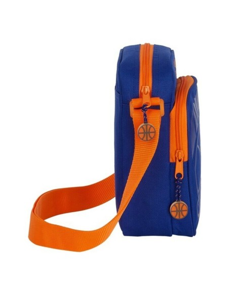 Shoulder Bag Valencia Basket Blue Orange (16 x 22 x 6 cm)