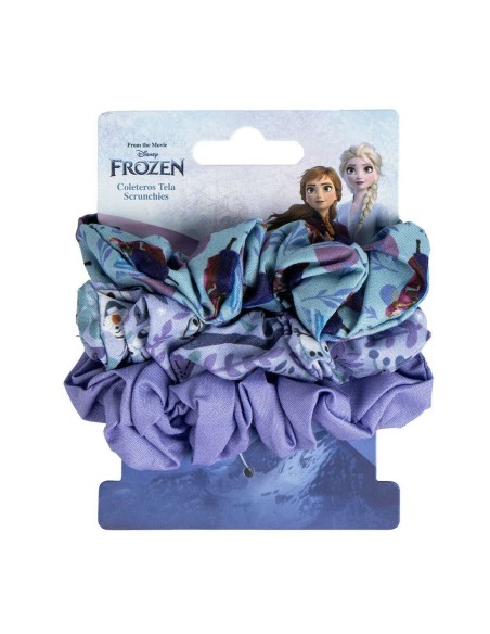 Rubber Hair Bands Frozen Blue 3 Pieces