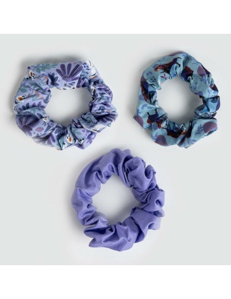Rubber Hair Bands Frozen Blue 3 Pieces