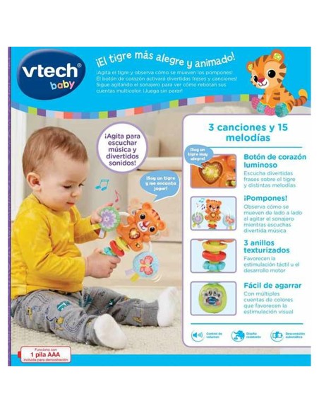 Rattle Vtech 18,4 x 16 x 4,7 cm Tiger