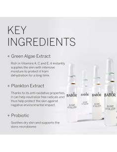 Revitalising Facial Lotion Babor Algae Vitalizer 2 ml 7 Units 2