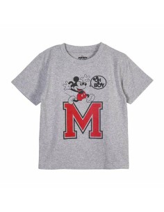 Child's Short Sleeve T-Shirt Minnie Mouse Grey 3 Years