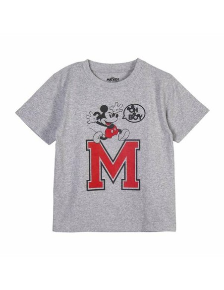 Child's Short Sleeve T-Shirt Minnie Mouse Grey 3 Years
