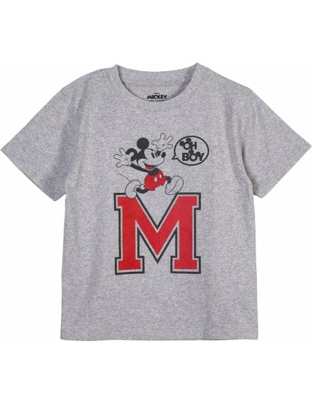 Child's Short Sleeve T-Shirt Minnie Mouse Grey 3 Years